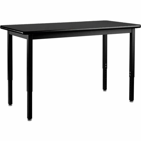 Interion By Global Industrial Interion Utility Table, 60 x 24, Black 695748BK